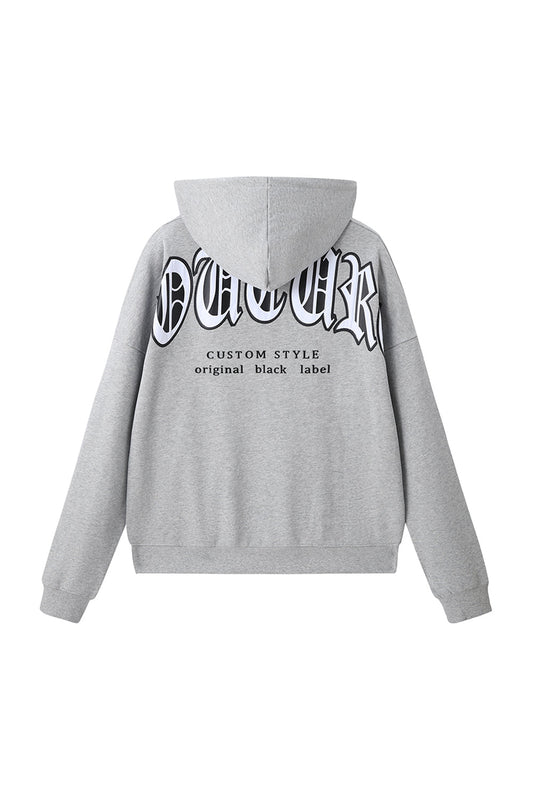 Men Black Label "COUTURE" Hoodie gray