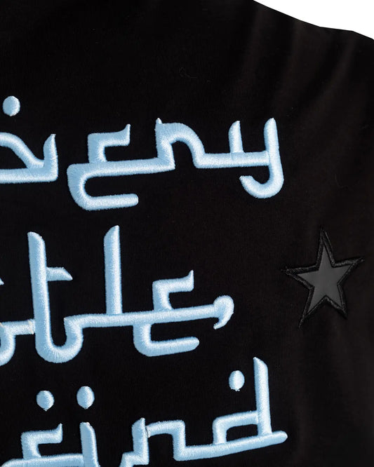 Infighter black sky-blue tee