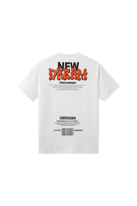 Men Black Label "DREAM" Oversize T-Shirt