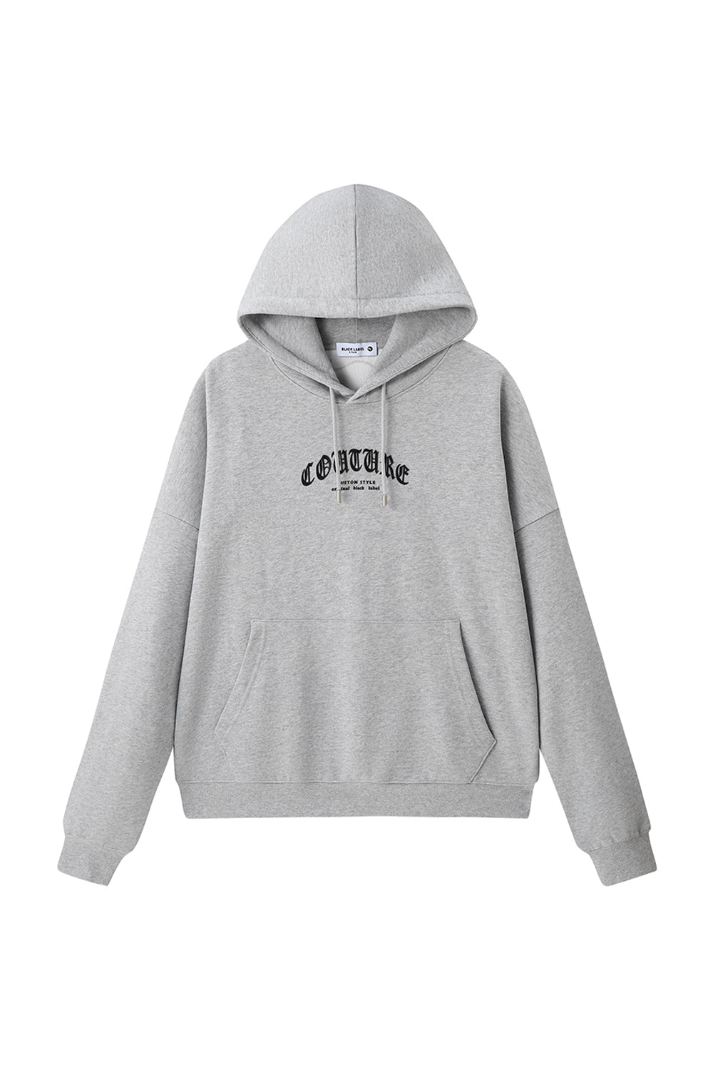 Men Black Label "COUTURE" Hoodie gray