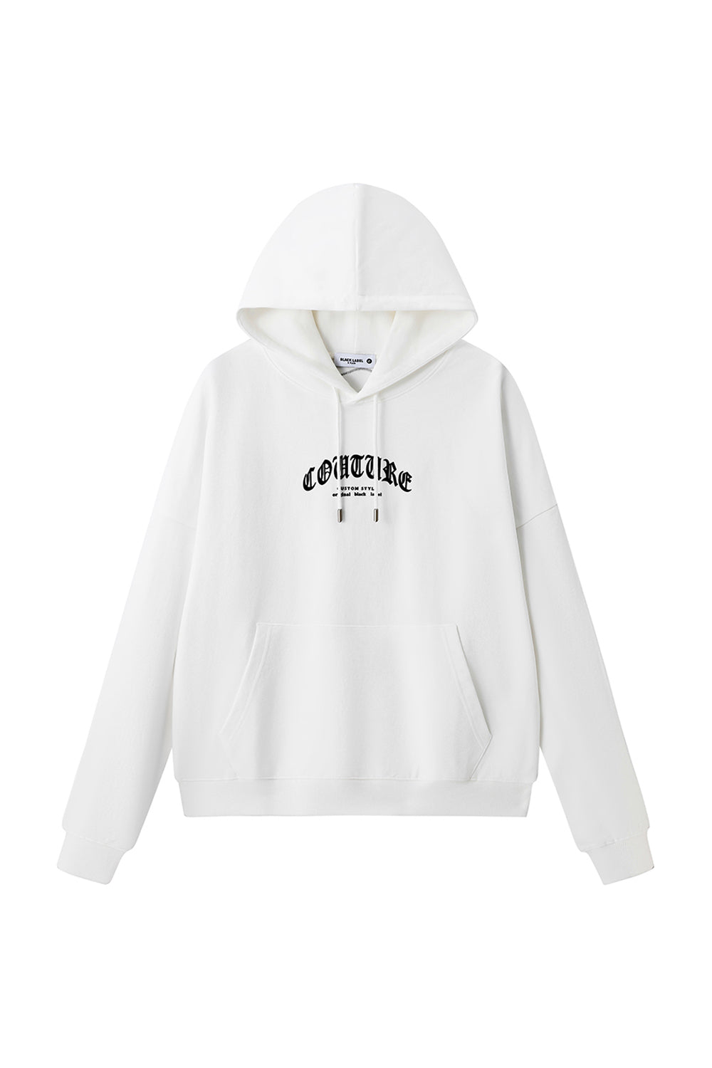 Men Black Label "COUTURE" Hoodie white