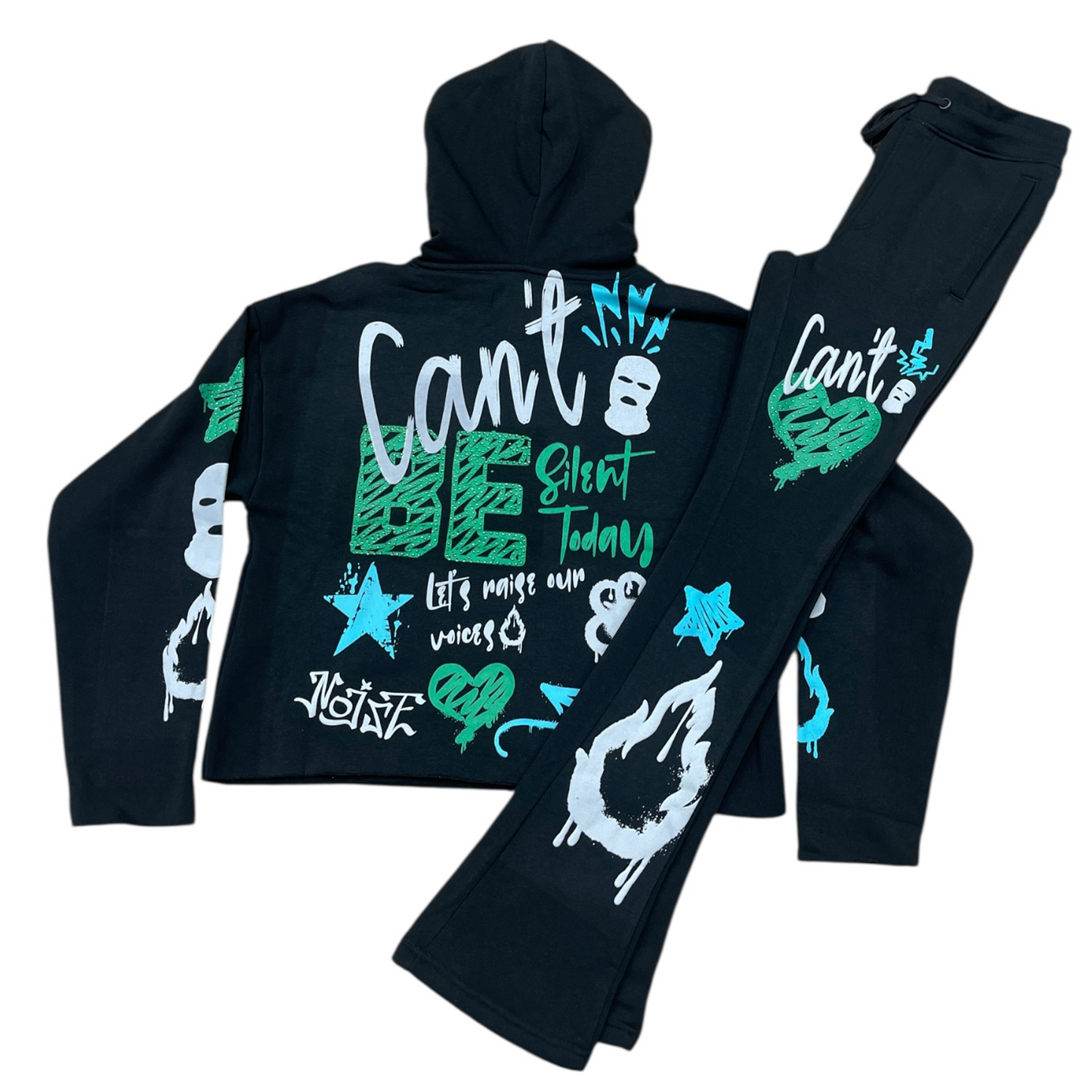 Cant Be Crop set  black