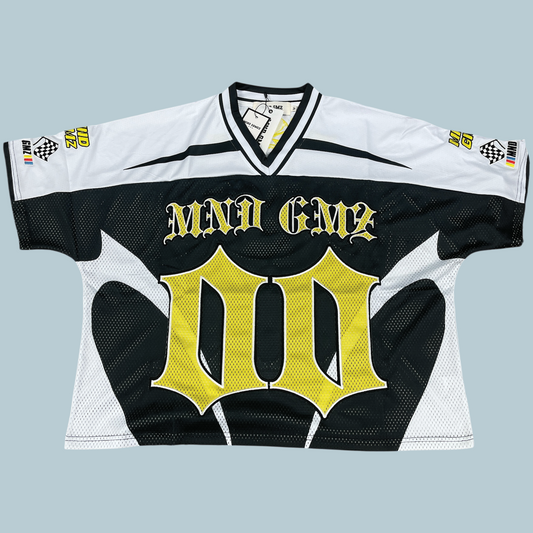 mind games crop tee green