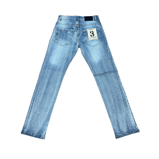 FWRD ice blue rhinestone jeans