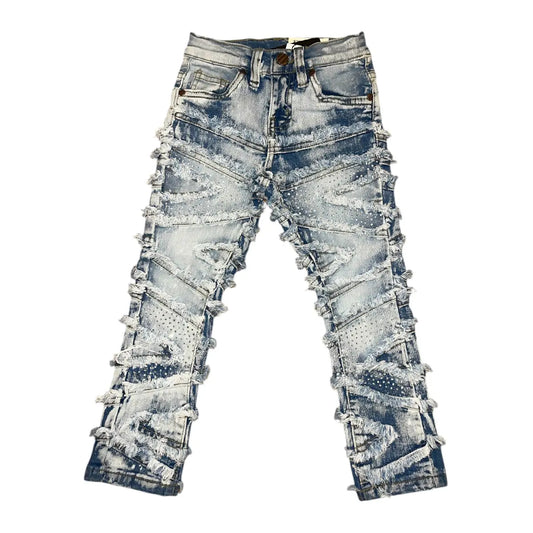 little Kids  blue  Rhyne Stone  skinny Jeans (Copy)