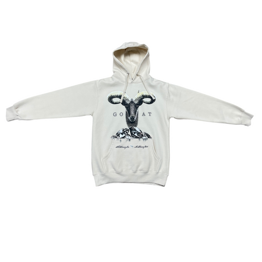 Goat no Money Out  hoodie  beige