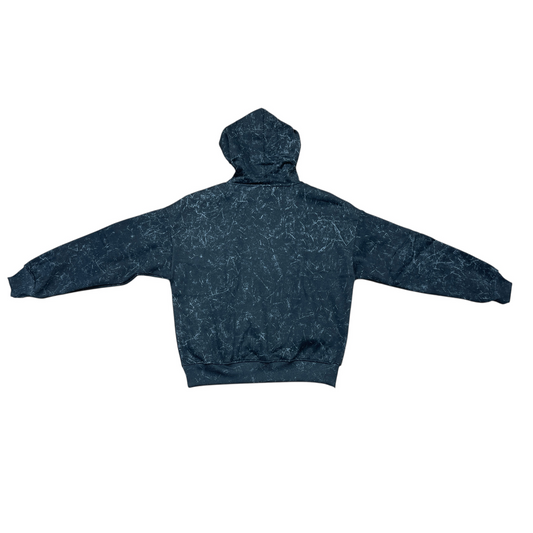 REBEL MINDS Chenille Rebel Fleece Hoodie black