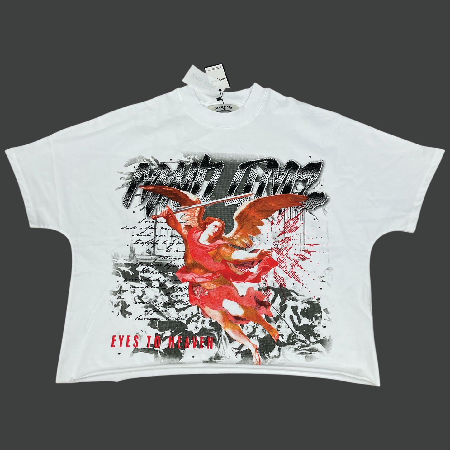 mind games crop tee , orange cotton